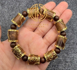 VÒNG TRẦM TỰ NHIÊN MIX VÀNG